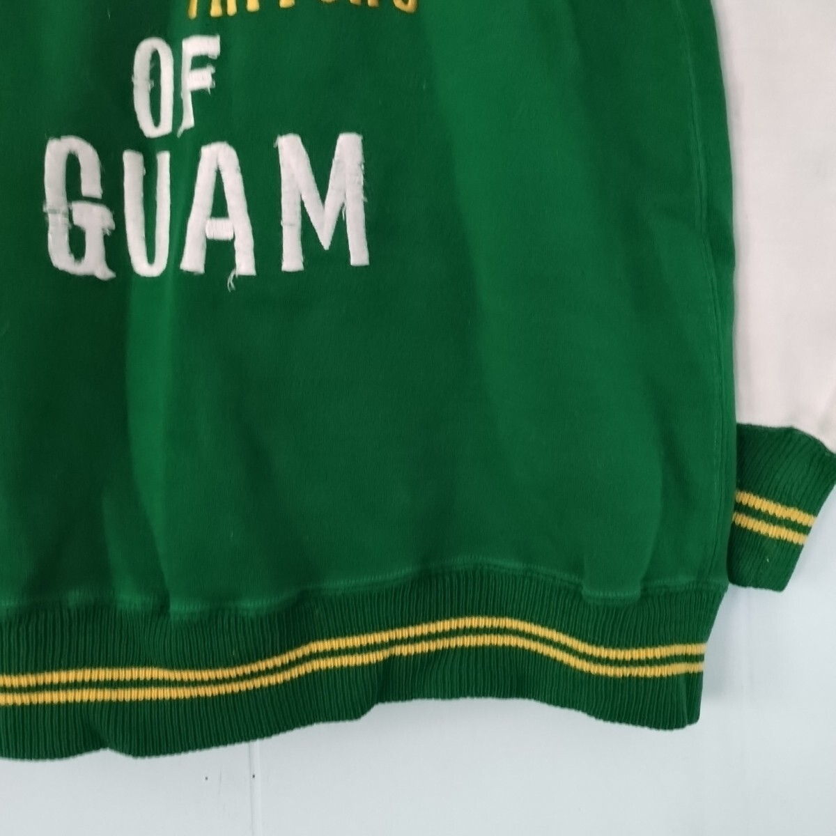 Rare 60s 70s Vintage Athletic Warmup University Guam Womens Made Korea Size 40