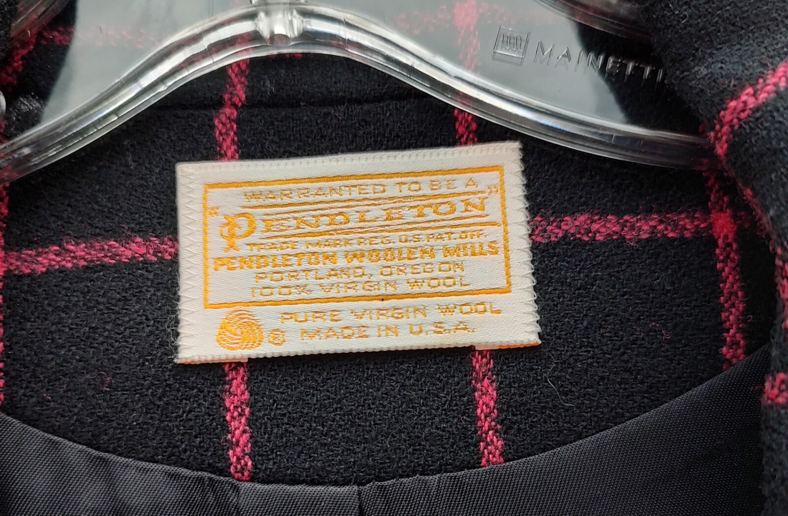 Amazing Pendleton Vintage 1980’s Power Suit Skirt & Blazer Window Pane Plaid 14