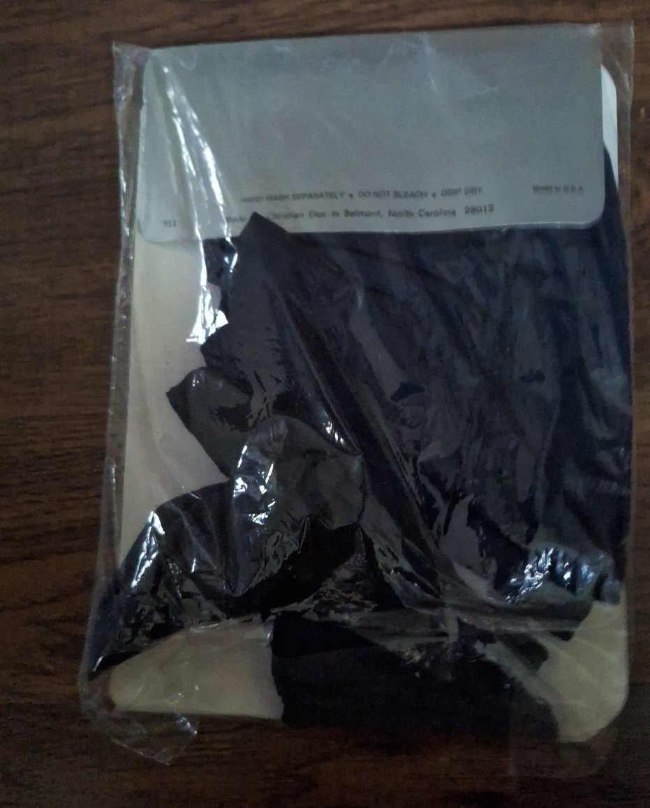 Christian Dior Select Irregulars Pantyhose Control Top Silken Sheer Navy Sz 2