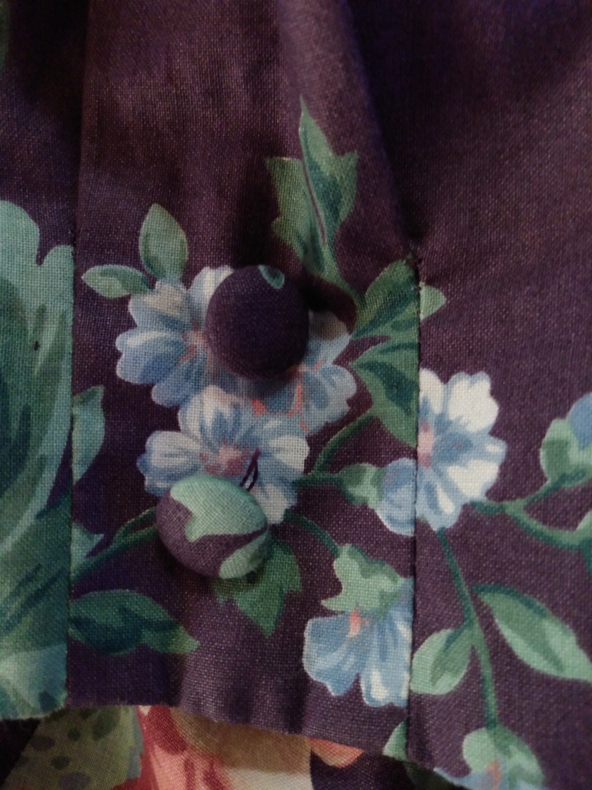 VTG 80s 90s Skirt Set Purple Peplum Floral 1940s Style Cottagecore Retro Size 8