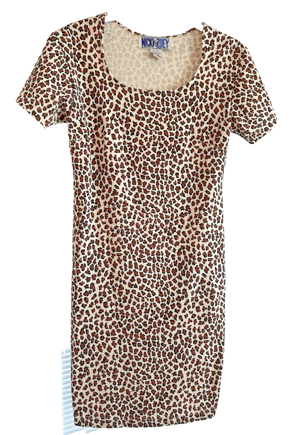 Niki And Zoey Animal Print 90s Mini Dress Stretchy Fabric Medium Small