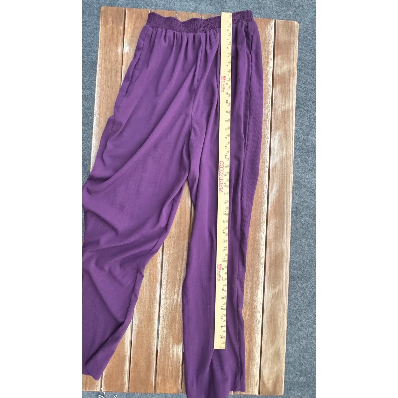 Vintage F/stop Purple Color Block Pant Set 80s 90s Shoulder Pads Small 2 Piece