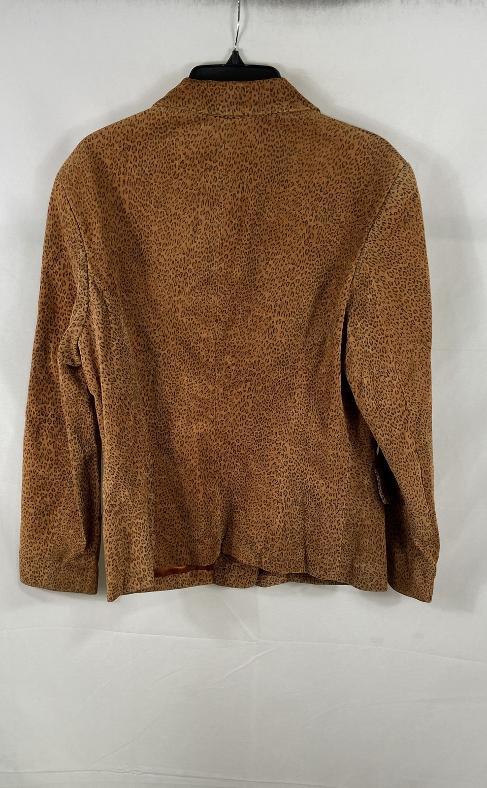 Vintage 90s The Limited Women’s Leopard Print Leather Blazer Jacket Brown Sz M