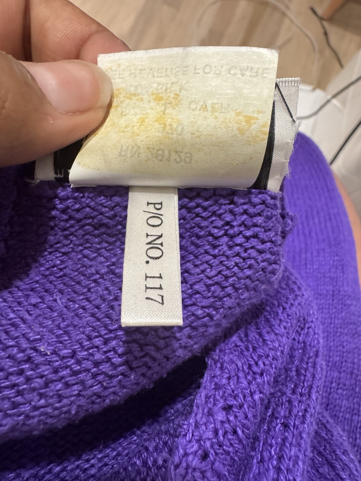 Vintage 1970s-80s Malia 100% Silk Purple Knit Sweater British Hong Kong Large