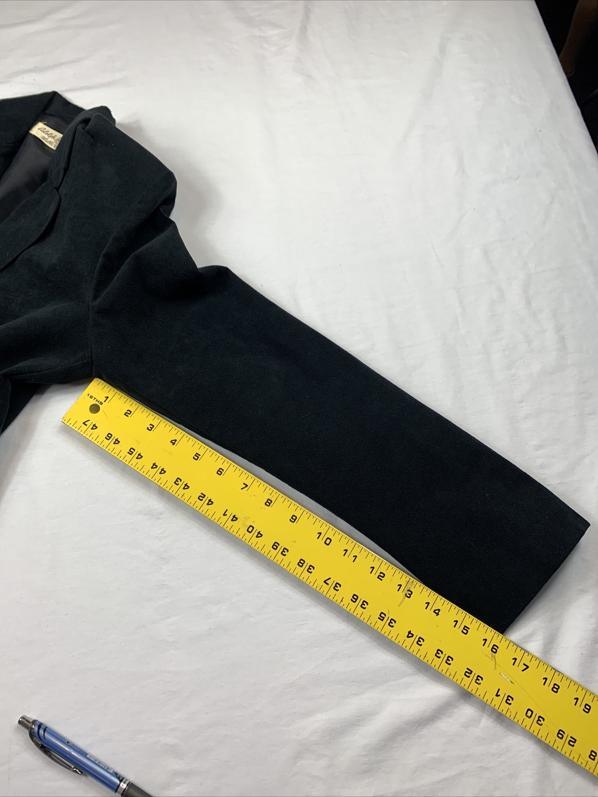 Vintage 80s 90s Adolph Schuman Lilli Ann Womens Ultra Suede Suit Size 10 Black