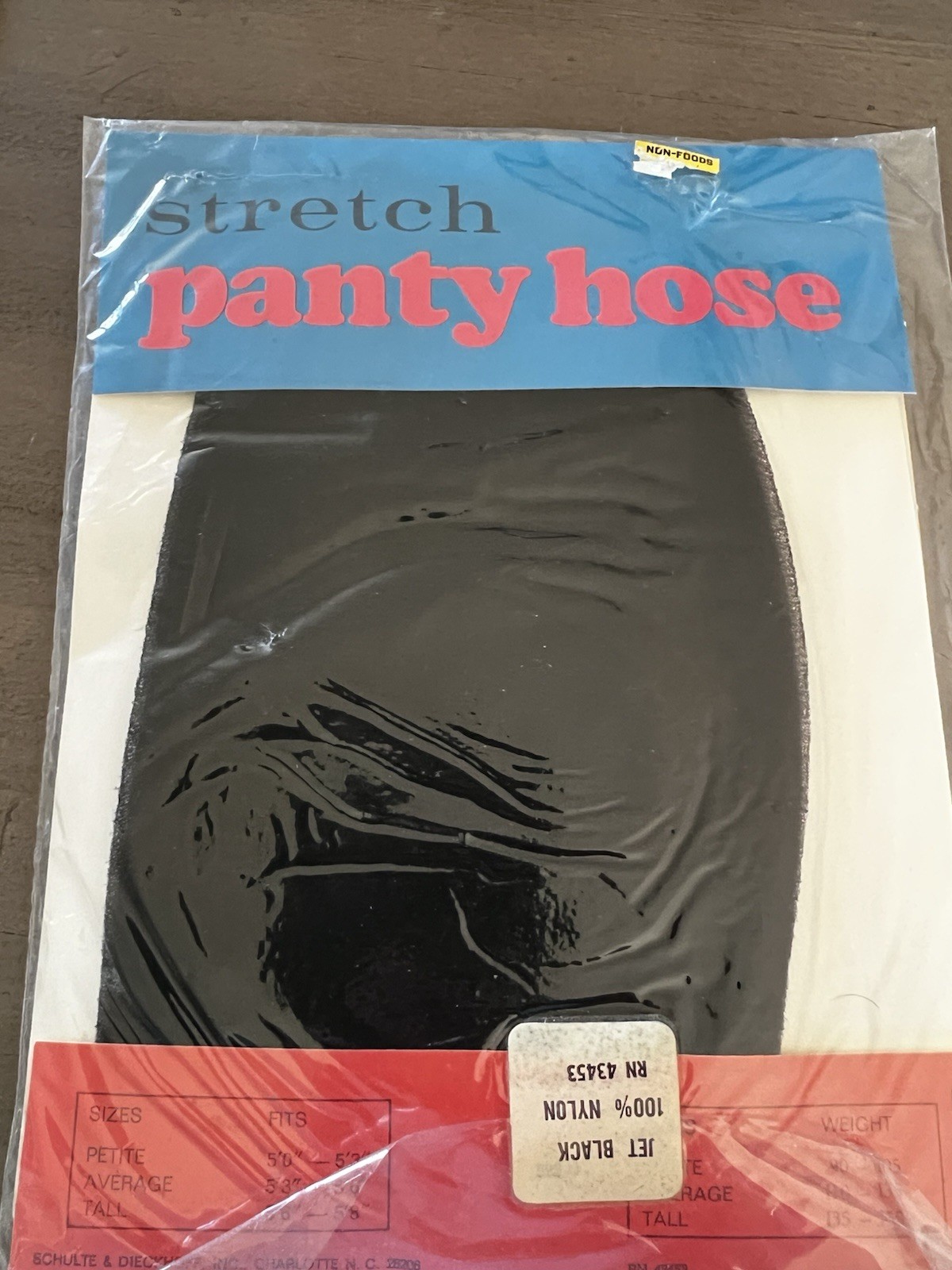 3 Vintage Panty Hose Shop-Rite Tall Thrifty Wizard 1970’s Black, Beige, Coffee