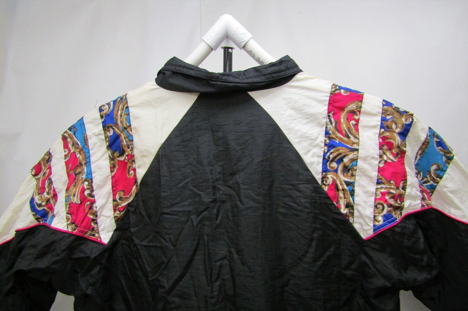 80s Vintage Wilson Women’s Windbreaker Colorful Paisley & Colorblock M