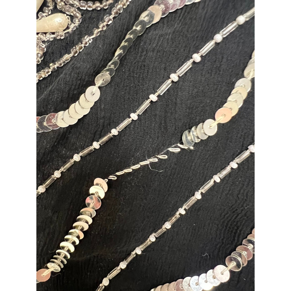 Vintage Sho Max Bead & Sequin Detail Shirt Women’s Size Large