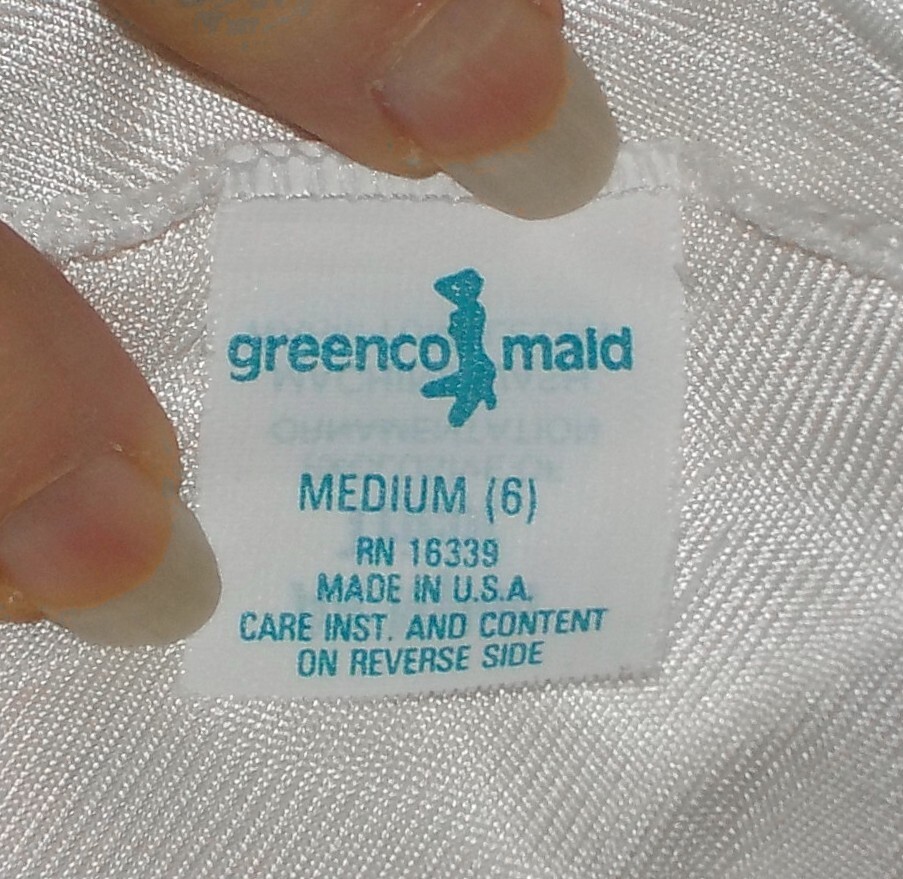 vintage half Slip Greenco Maid Long Full-Length Nylon-Tricot Ivory 6