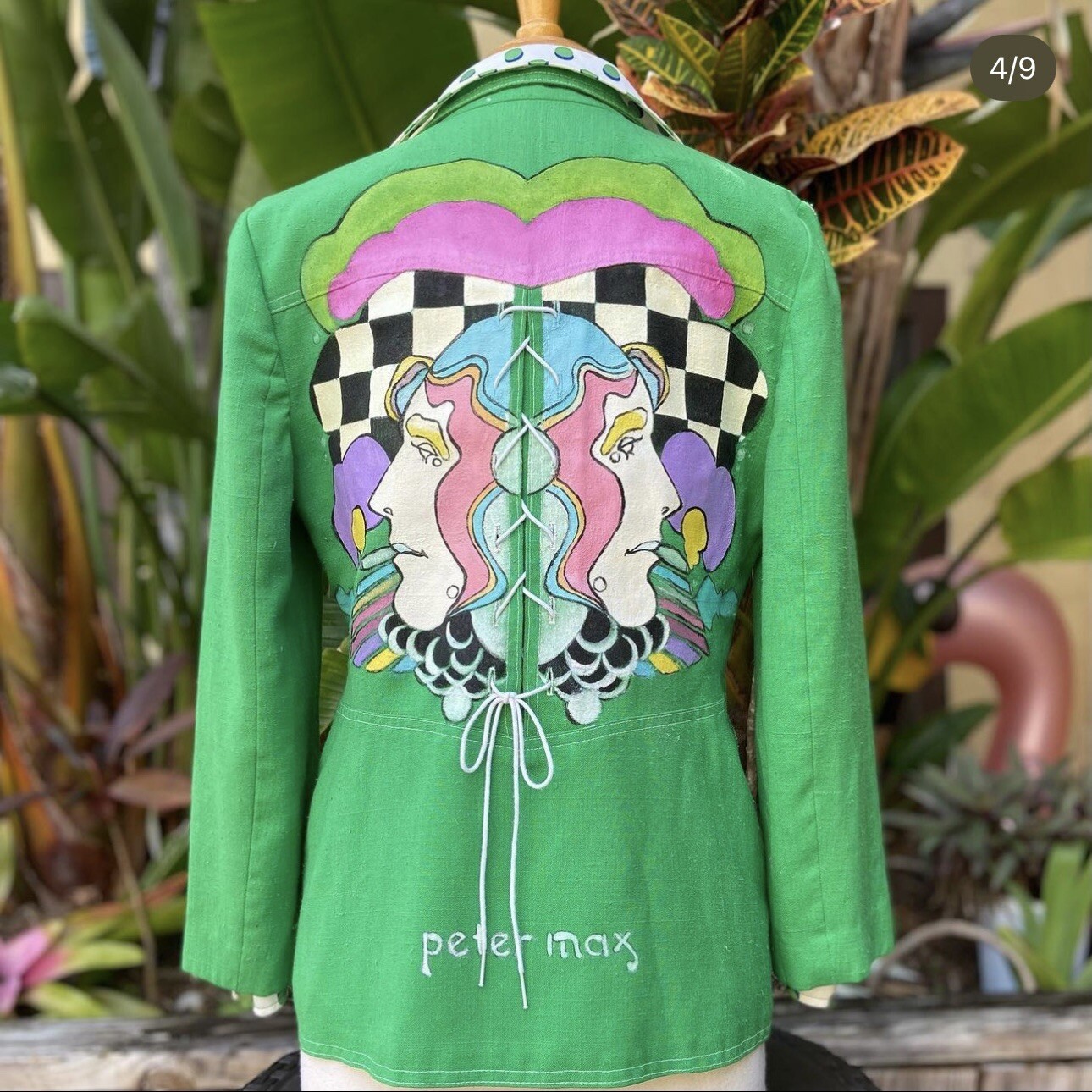Vintage 60s Peter Max Painted Blazer