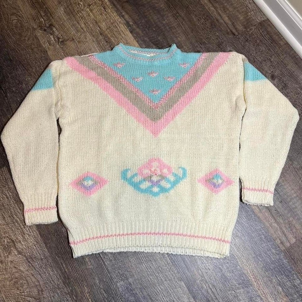 Vintage 1990s cable knit sweater Women’s large
