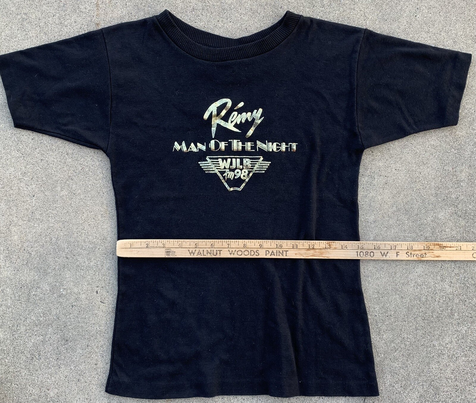 vintage Remy Man Of The Night WJLB fm 98 t-shirt single stitch size L