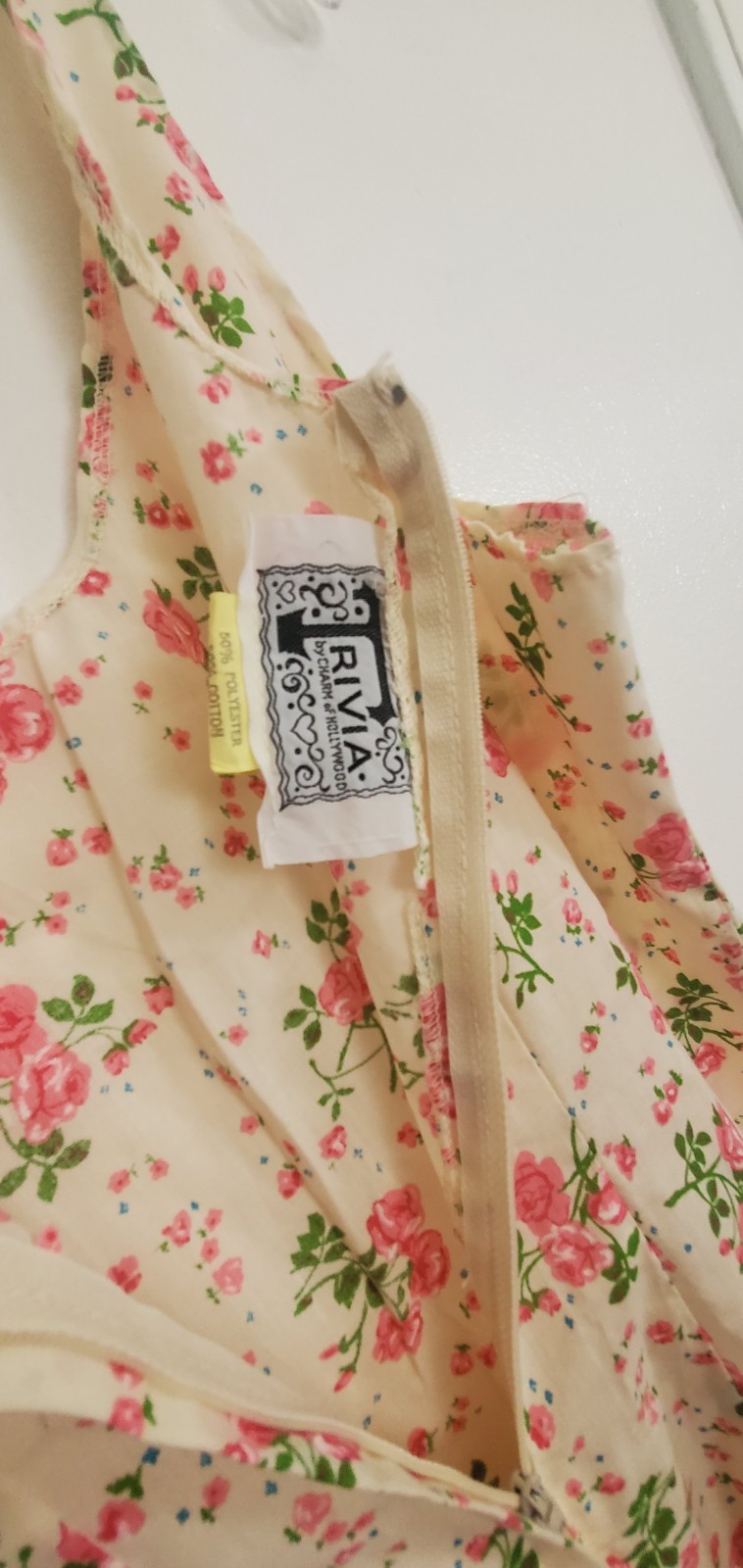 Vintage 70s Trivia By Charm Of Hollywood Prairie Dress Roses White Cottagegore