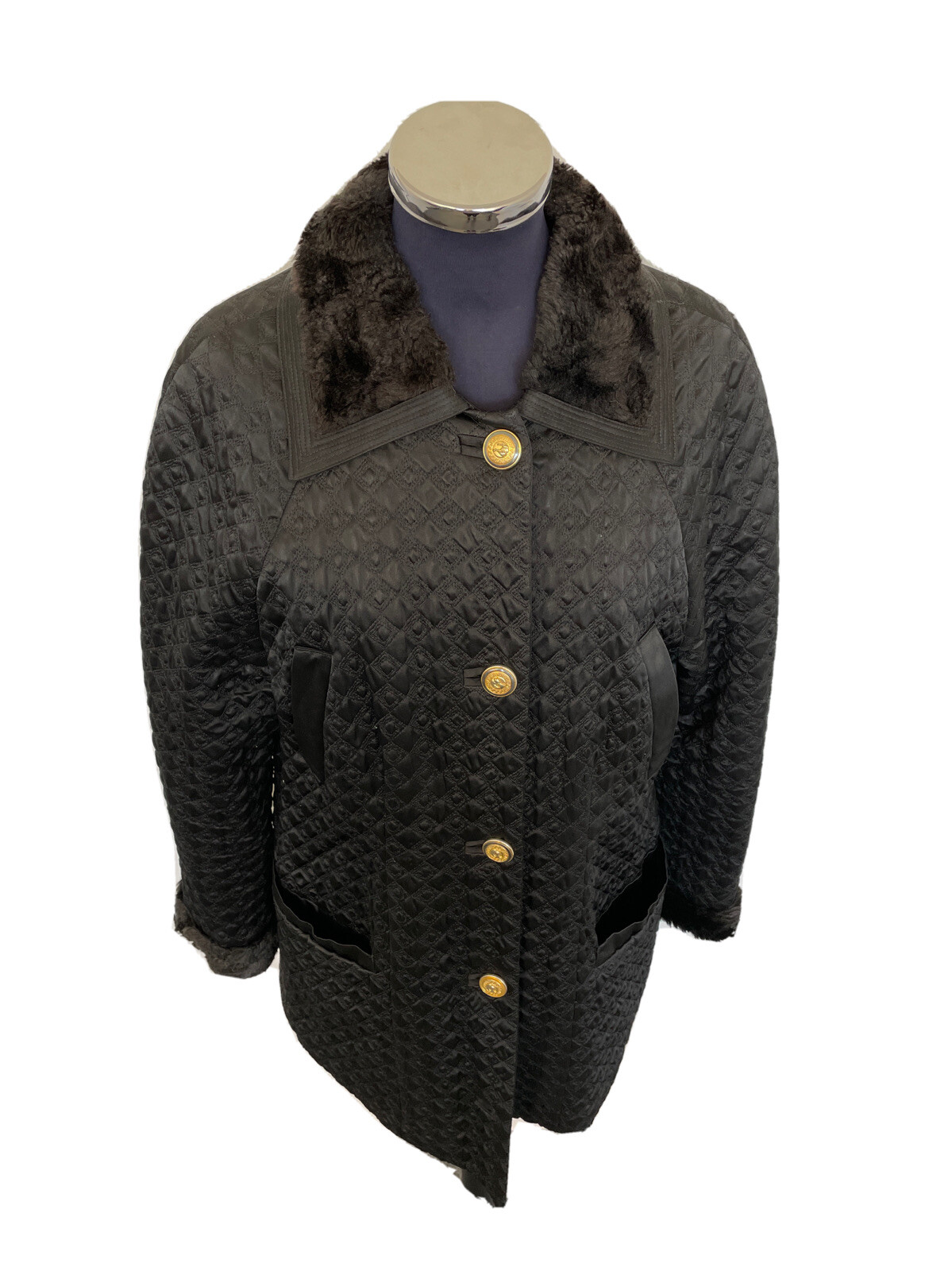 VERSUS GIANNI VERSACE CAPPOTTO VINTAGE GIACCA DONNA WOMEN COAT JHB209