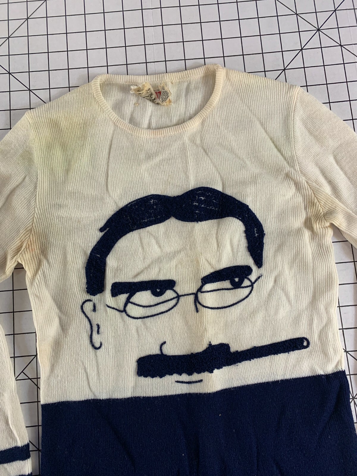 Rare Vintage Groucho Marx Womens 50s 60s Hippy Mod Atomic Retro Shirt Top Tee