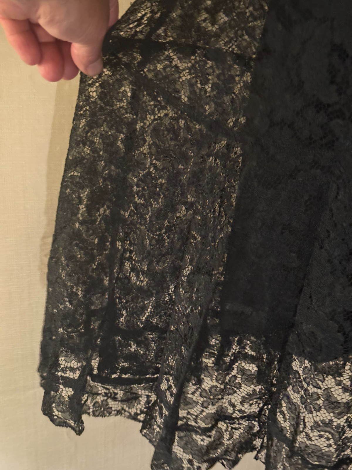 Vtg 1930s HOLLYWOOD DECO DRESS, 2 pc, ELABORATE ALENCON LACE w/ ILLUSION BODICE