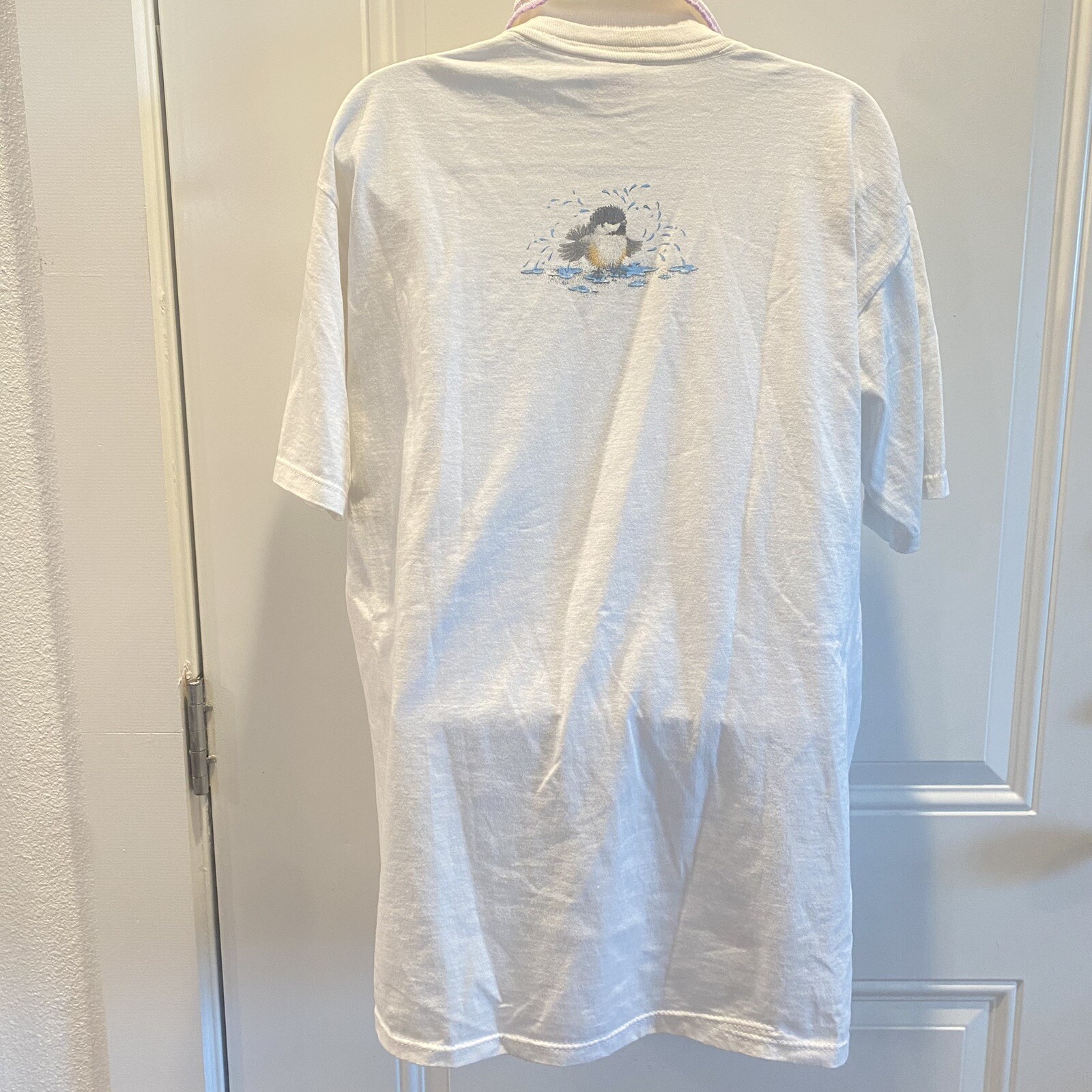 Vintage 90s Grandma Cottage core Morning Sun Collar Cute Shirt Birds