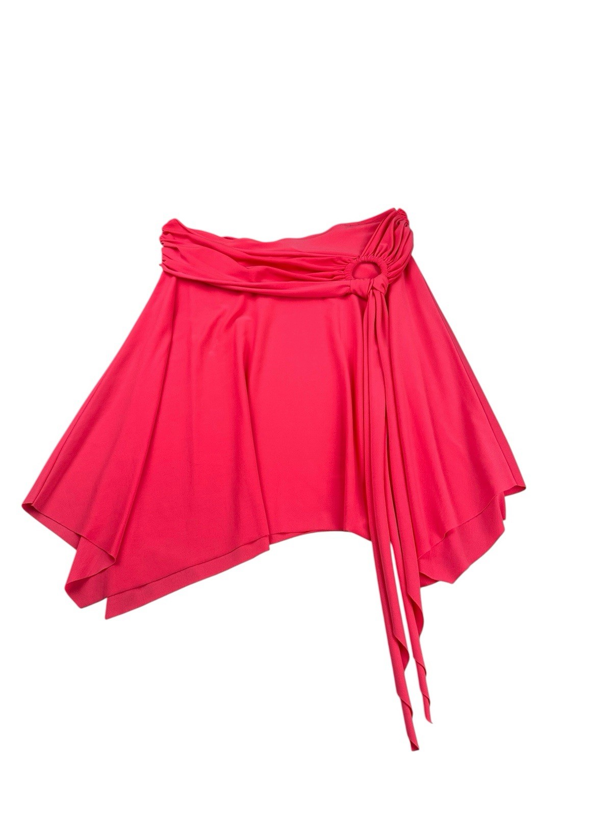 Vintage Cache Y2K Coral Convertible Skirt / Tube Top Ring Detail Asymmetrical M