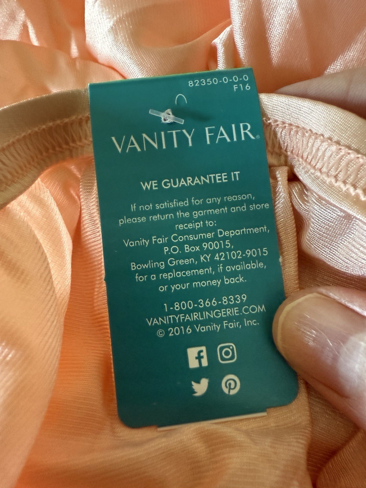 Vanity Fair Panties 15712 Brief Sweet Nectar Granny Panty Tagless NWT 8 XL