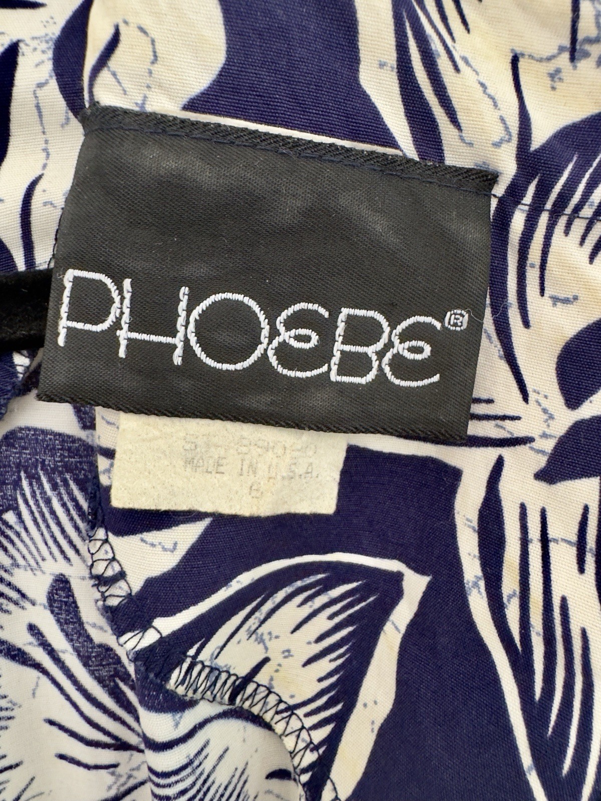 VTG Phoebe 80s 40s Style Sexy Sarong Skirt Hip Ruffle Tropical Print Dress 6