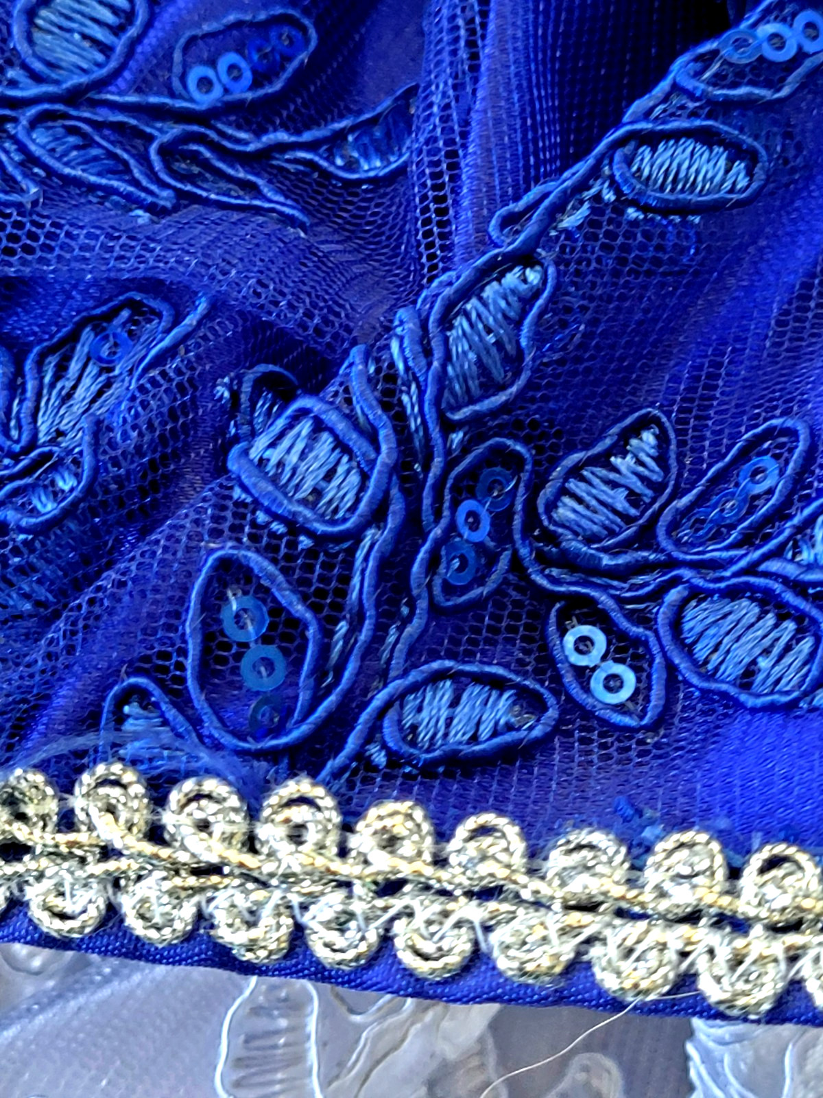 Amazing Broadway Theatre Cabaret Ruffled Showgirl Flamenco Style Skirt.