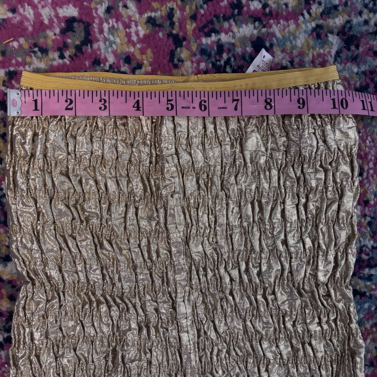 Vintage Malco Modes Gold Metallic Lame Square Dance Bloomers Pettipants Size M