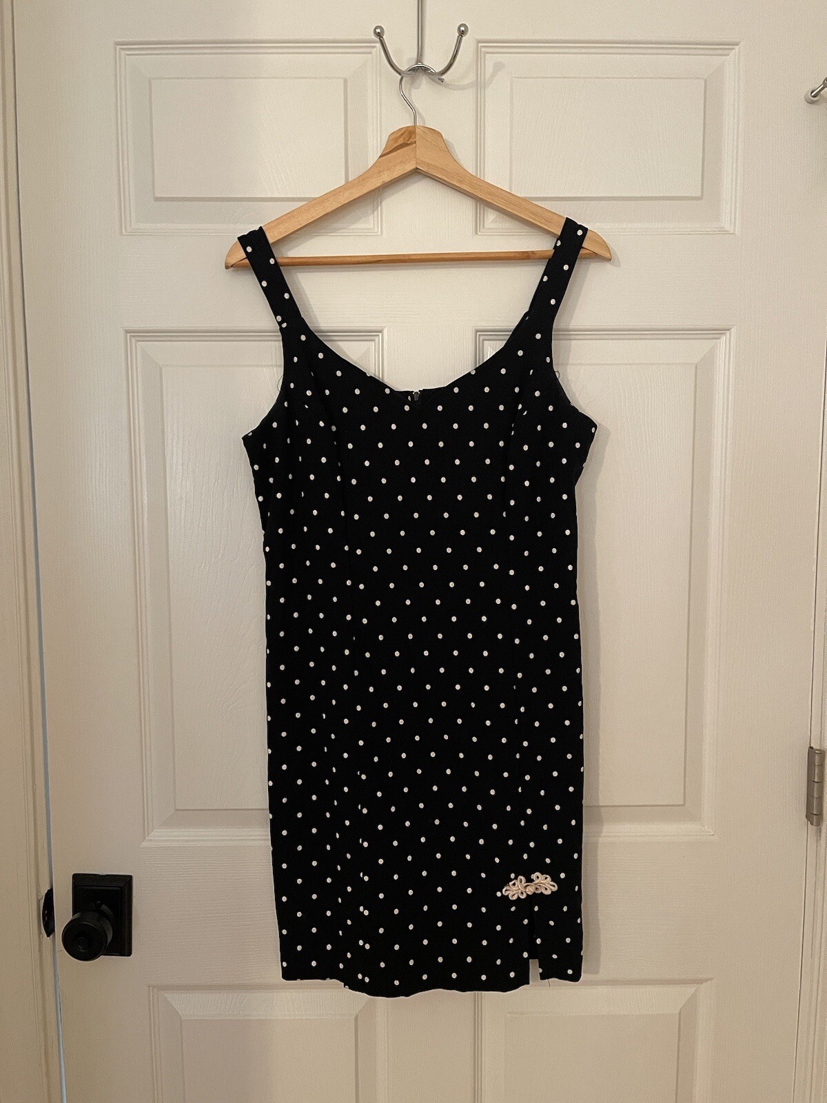 Dawn Joy Vintage Dainty Girly (M) 9/10 Two Piece Polka Dot Dress & Jacket USA
