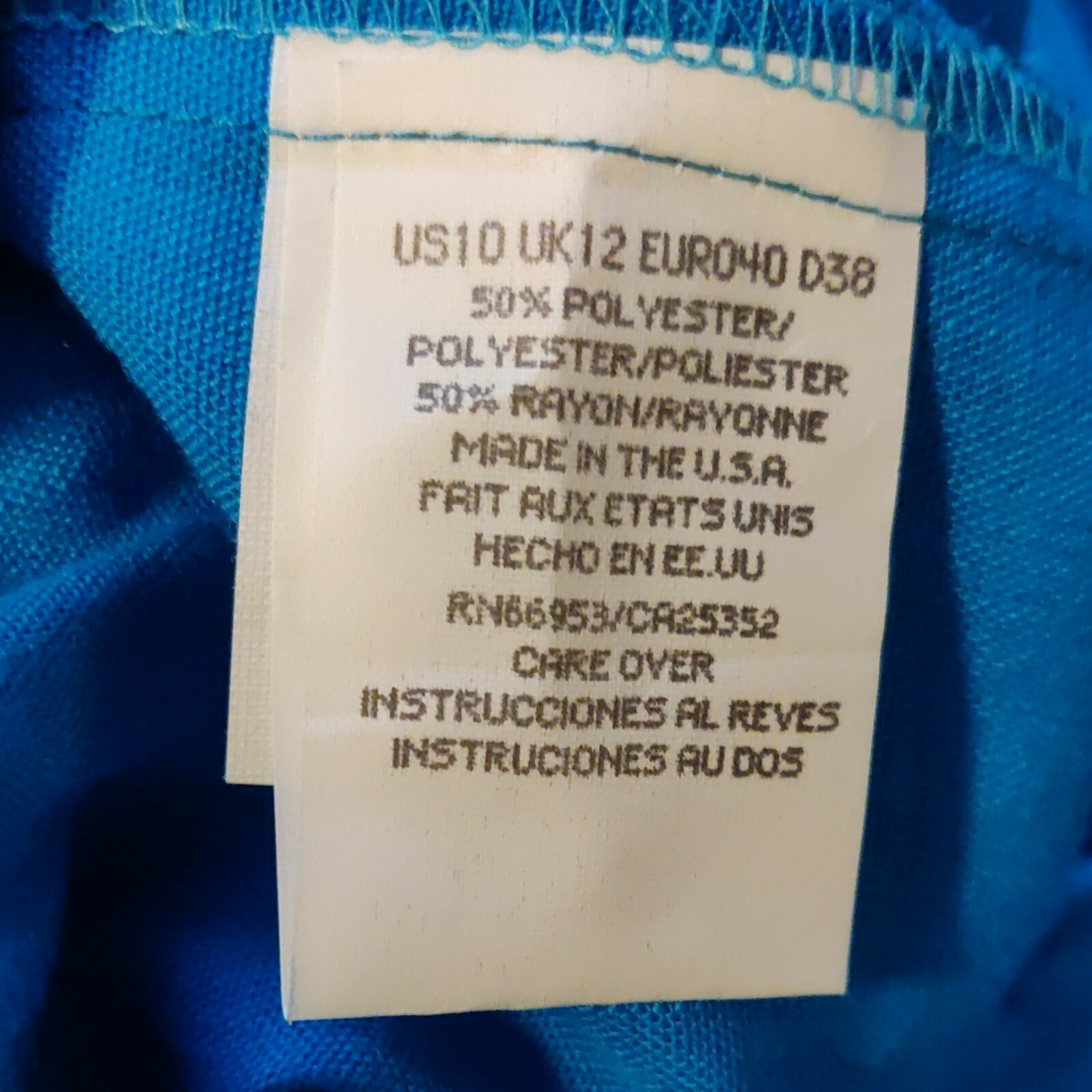 Leslie Fay Petite vintage womens size 10P 2 pc. set top & skirt blue (see below)