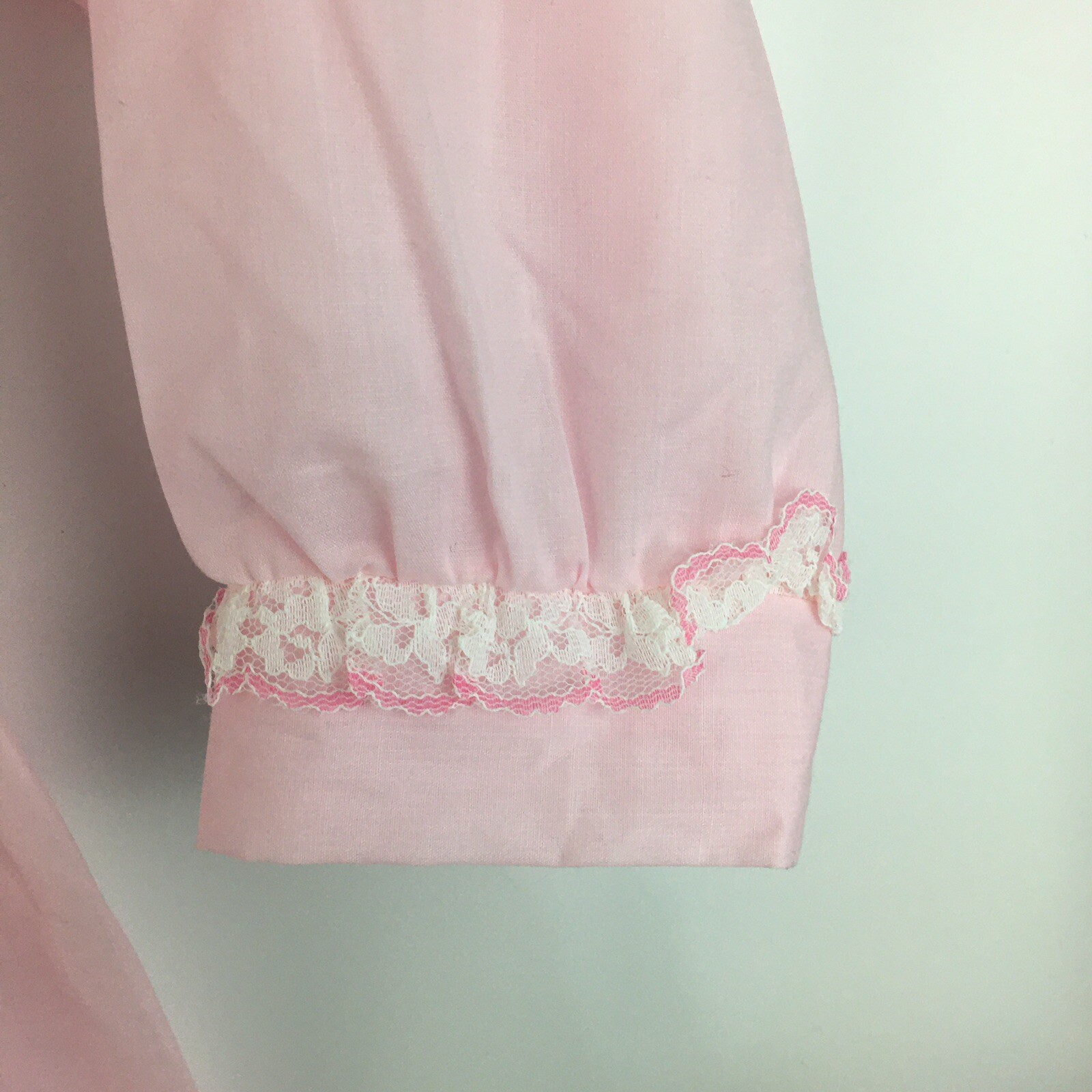 Vintage Katz Never Press Pink Womens Long Gown Nightgown Large L Size 38 #5388