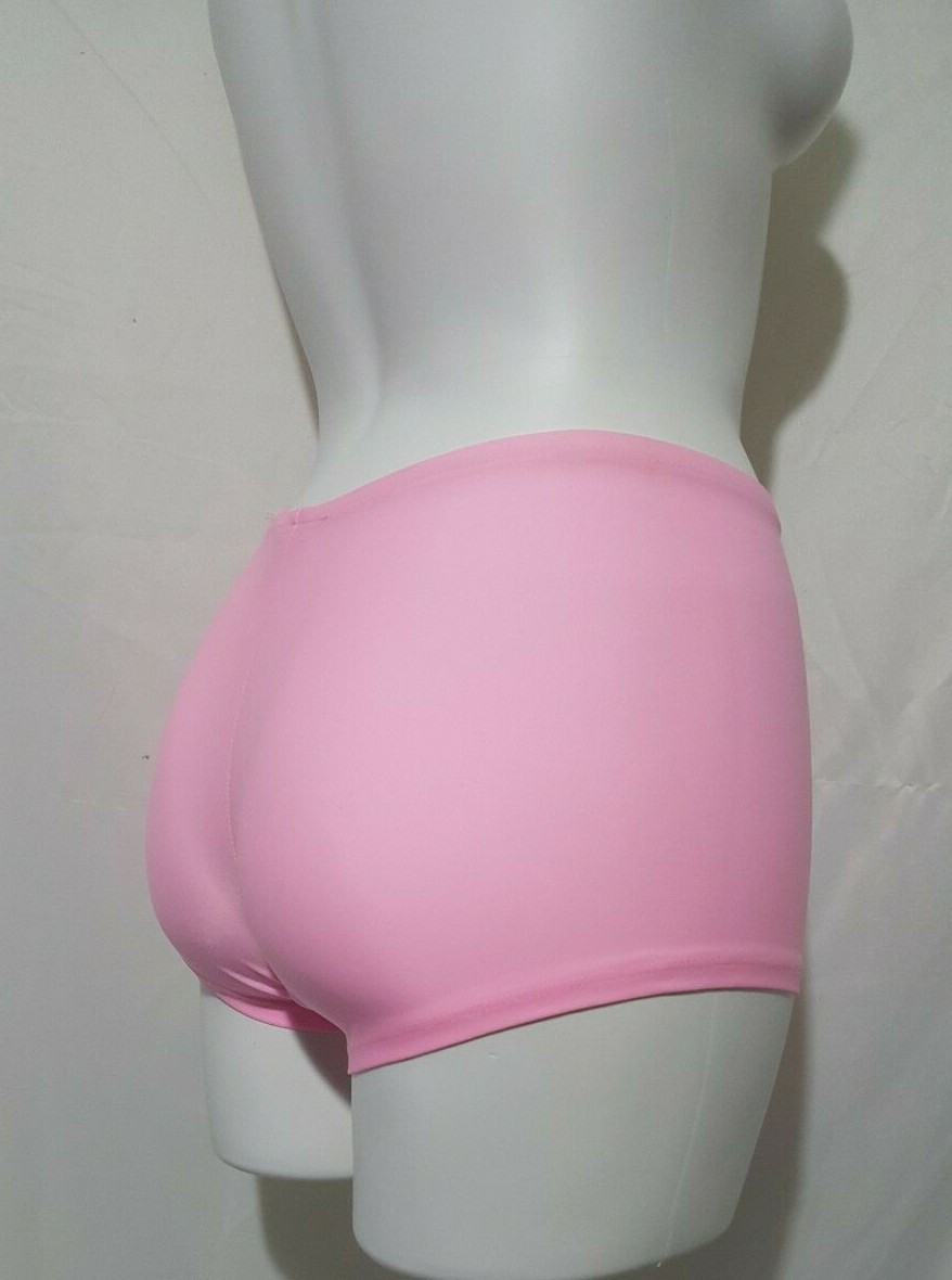 NWT VINTAGE ELEGANT MOMENTS ROMANTIC ADVENTURES PINK BOY SHORTS SIZE MED #6935