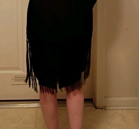 Vintage Night Magic Black Evening Dress