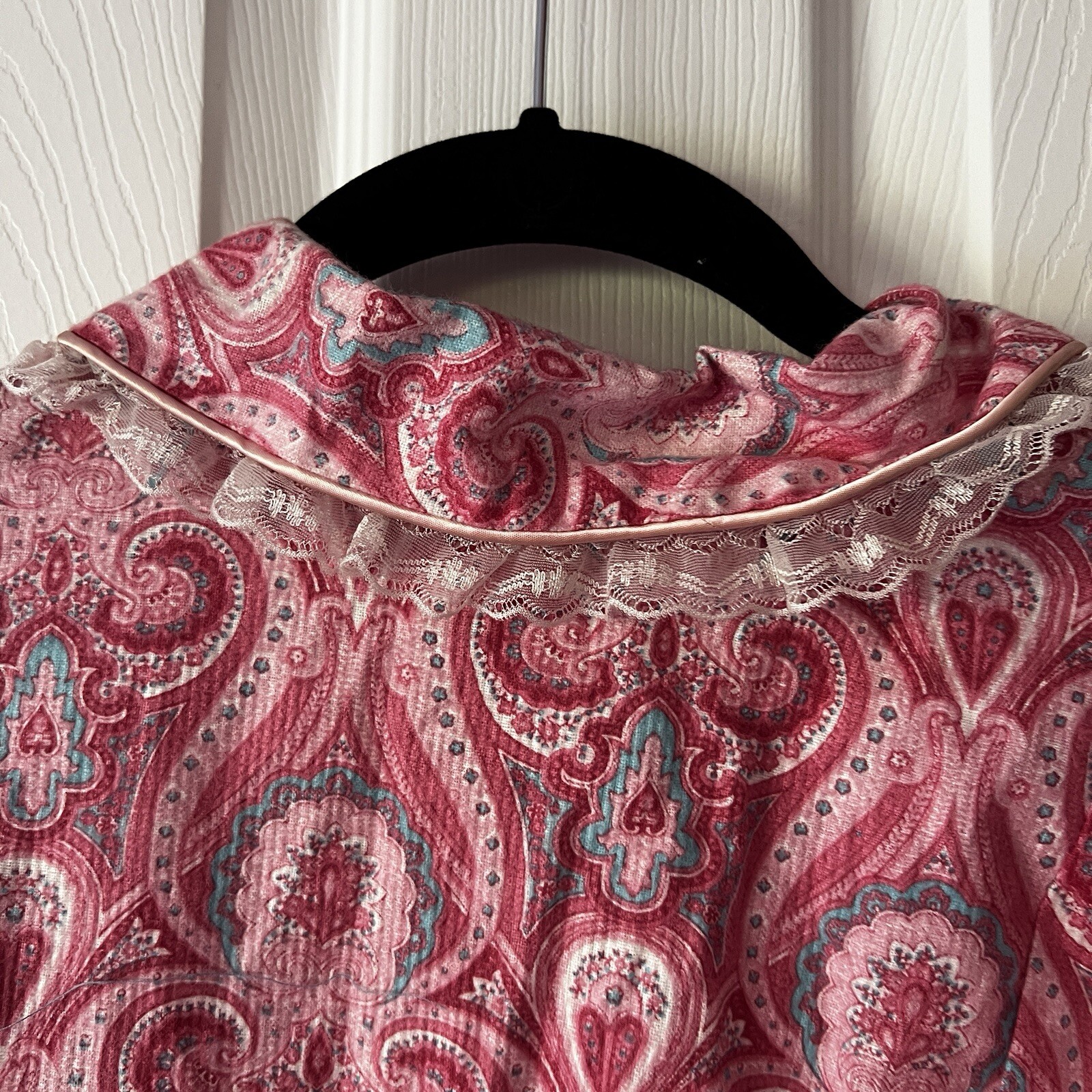 Vintage Milgrim Cotton Paisley Midi Dress Sm Med Boho Cottagecore Western Regal