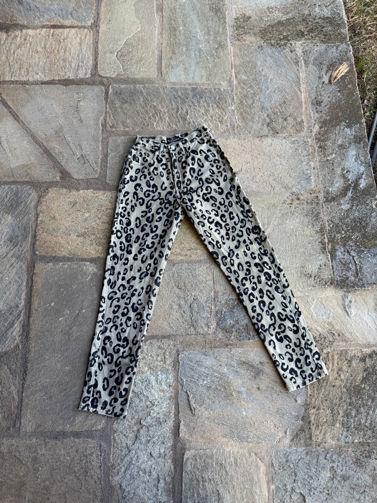 Vintage 80s 90s Georges Marciano GUESS USA Leopard Print Jeans