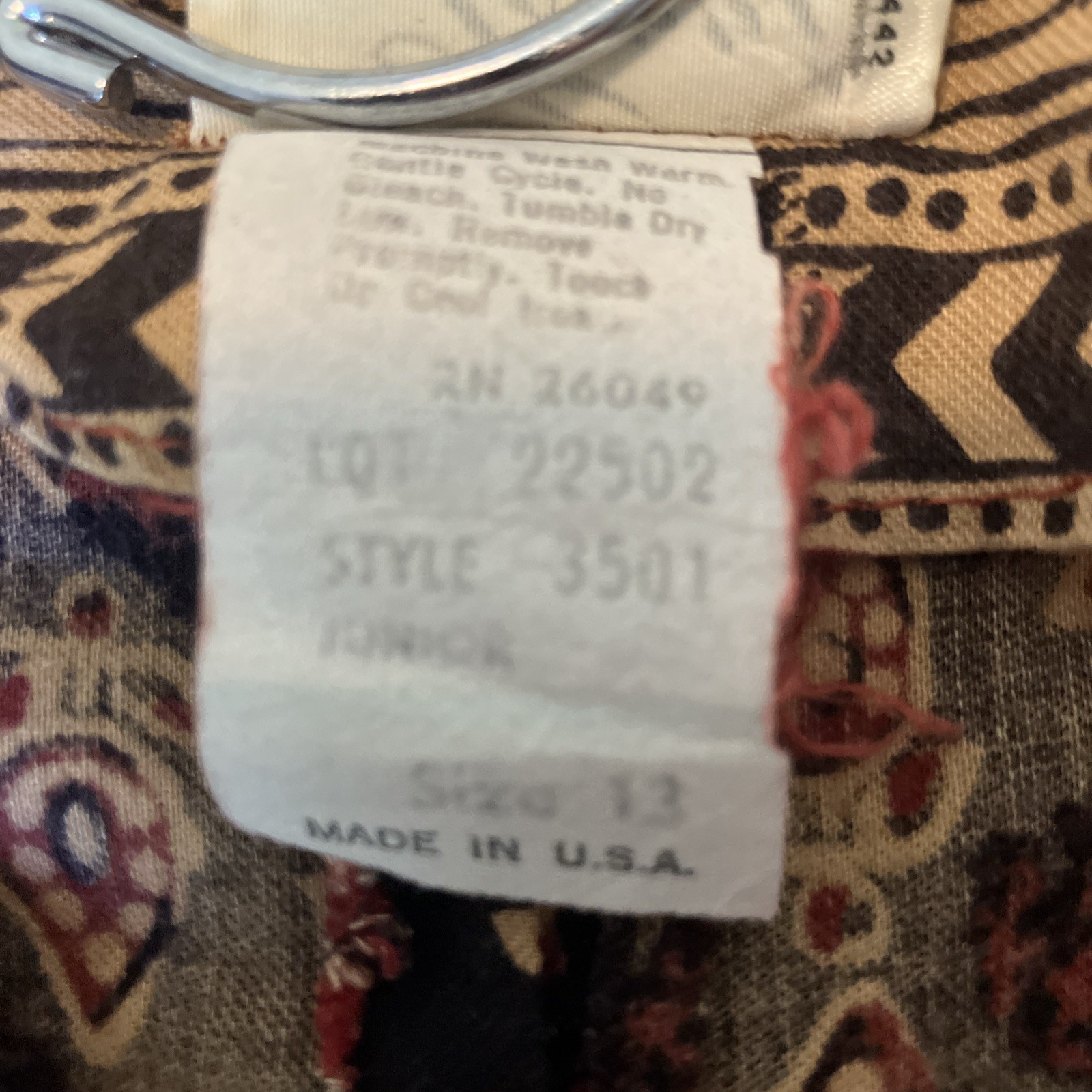 True Vintage 1970s Terri Juniors California Prairie Boho Dress Juniors 13