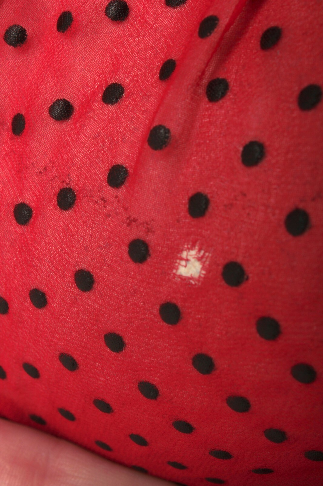 VTG Women’s 50s Red Polka Dot A Line Dress Sz XS 1950s