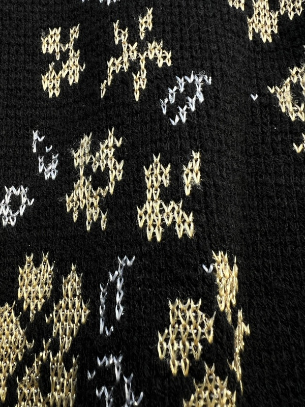 Vintage 80’s Kate Collins Metallic Silver Gold Knit Sweater Womens Size S/M ?