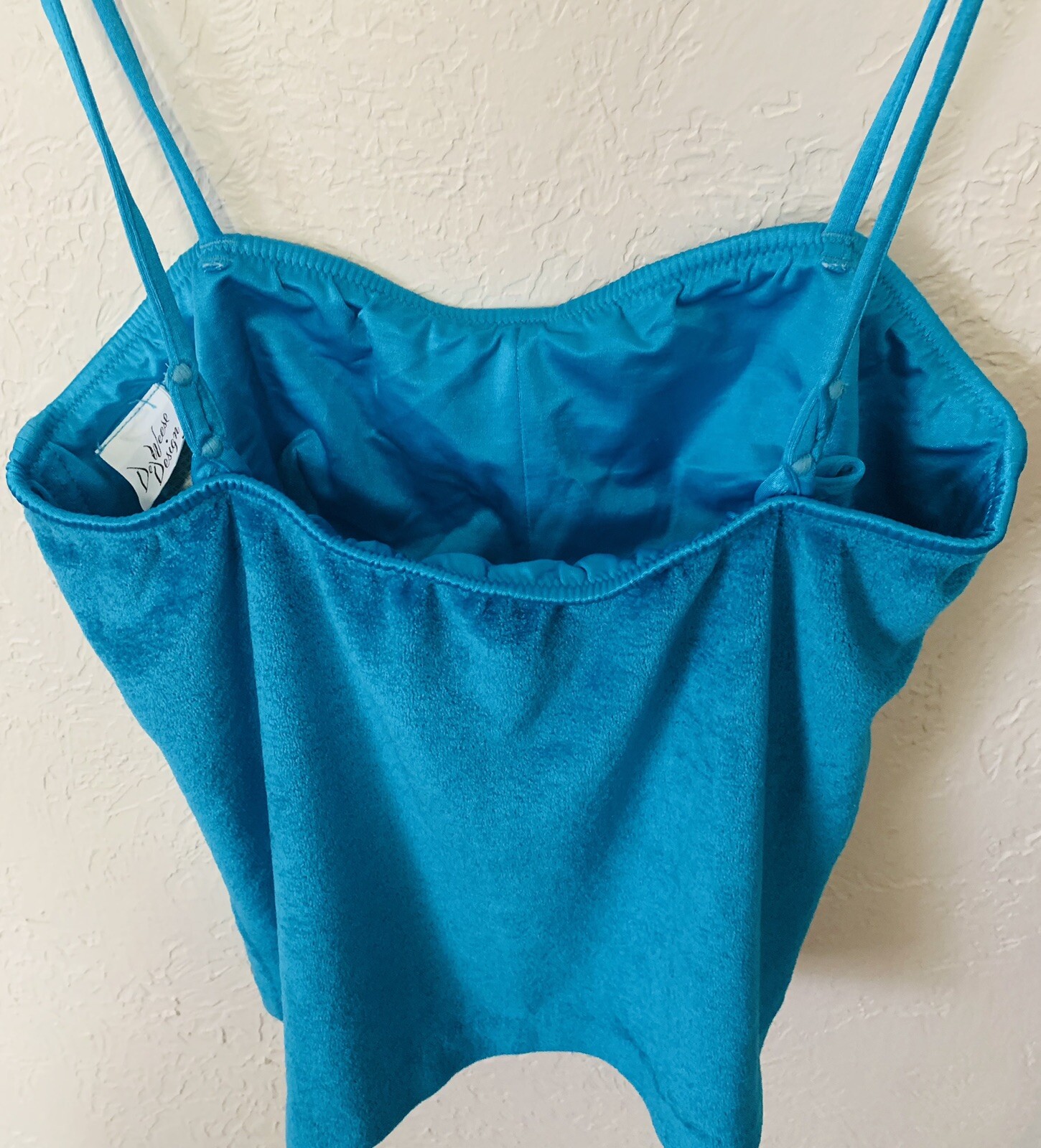 Vintage 1970’s-80’s De Weese Design Swim And Sun Fashions Los Angeles Top Size M