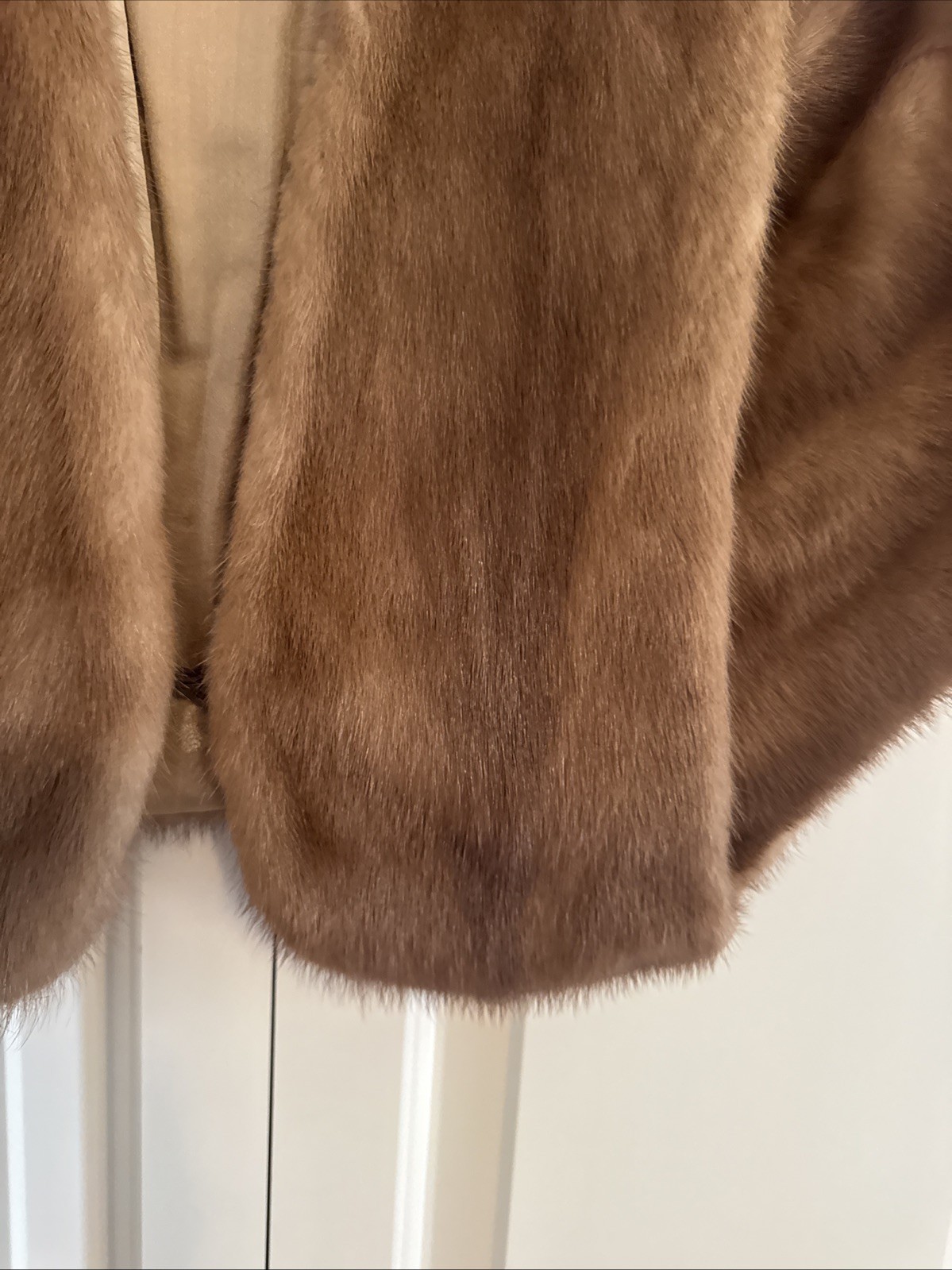 Vintage Women’s Mink Stole J.L. Hudson’s Detroit Capelet – One Size Bt1