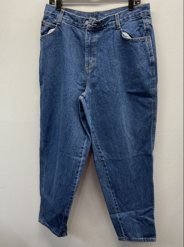 Vintage 90s Gitano Women’s Blue High Rise Tapered Leg 100% Cotton Jeans Sz 16P