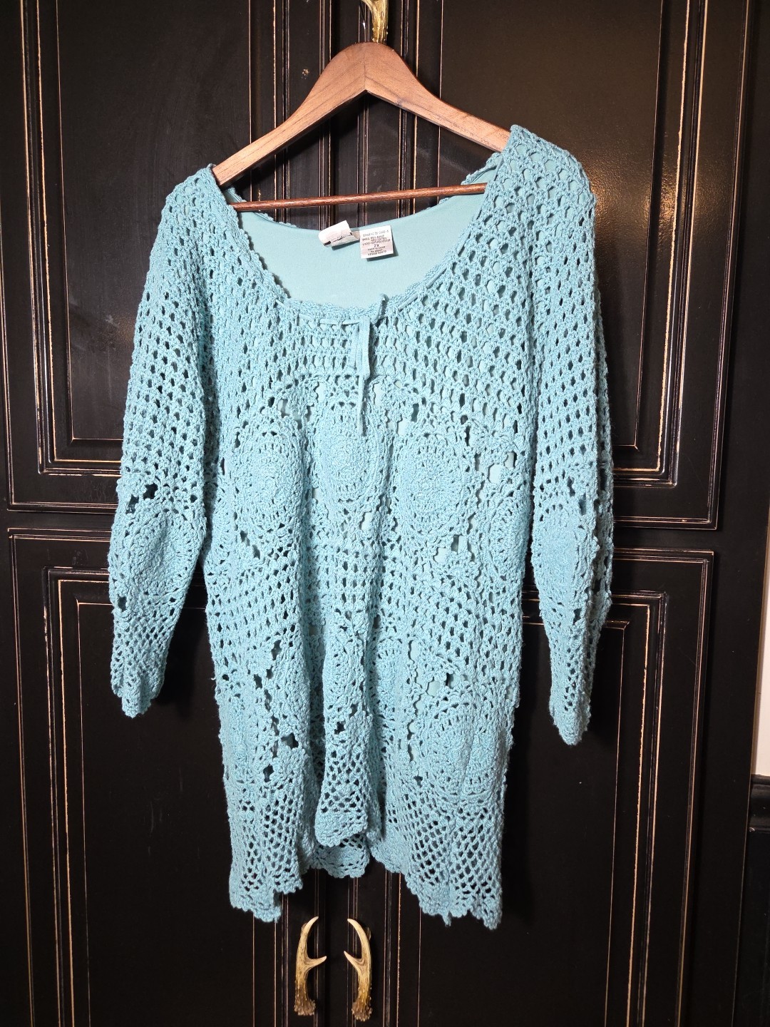 Vintage Roamons Crochet 2x Boho, Cottage Core ,Granny Core, Festival…