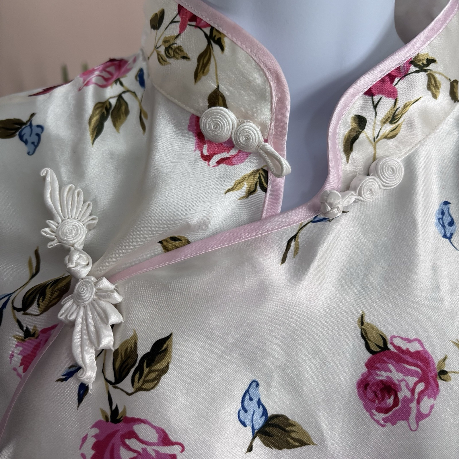 100% Silk Maxi Nightdress Dress Gown By Plants Floral Cottagecore Fairycore *