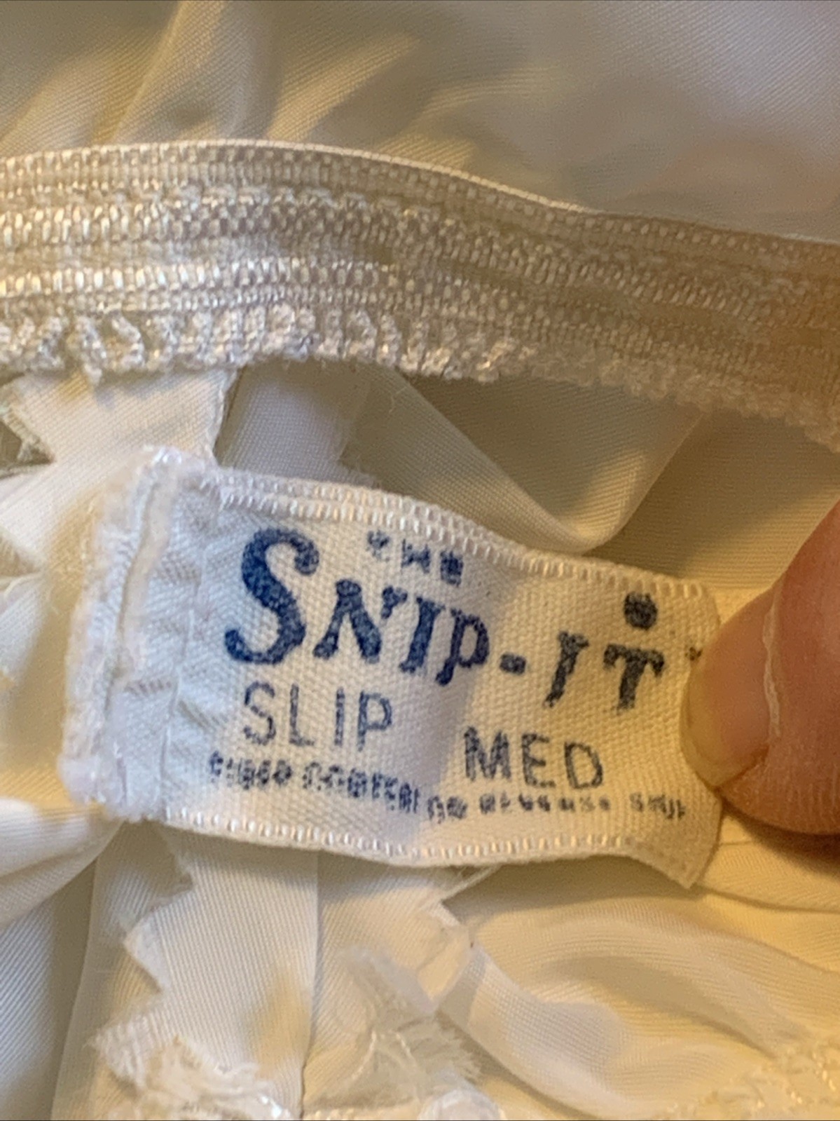 VTG 1960’s Snip-it Slip Size Medium White