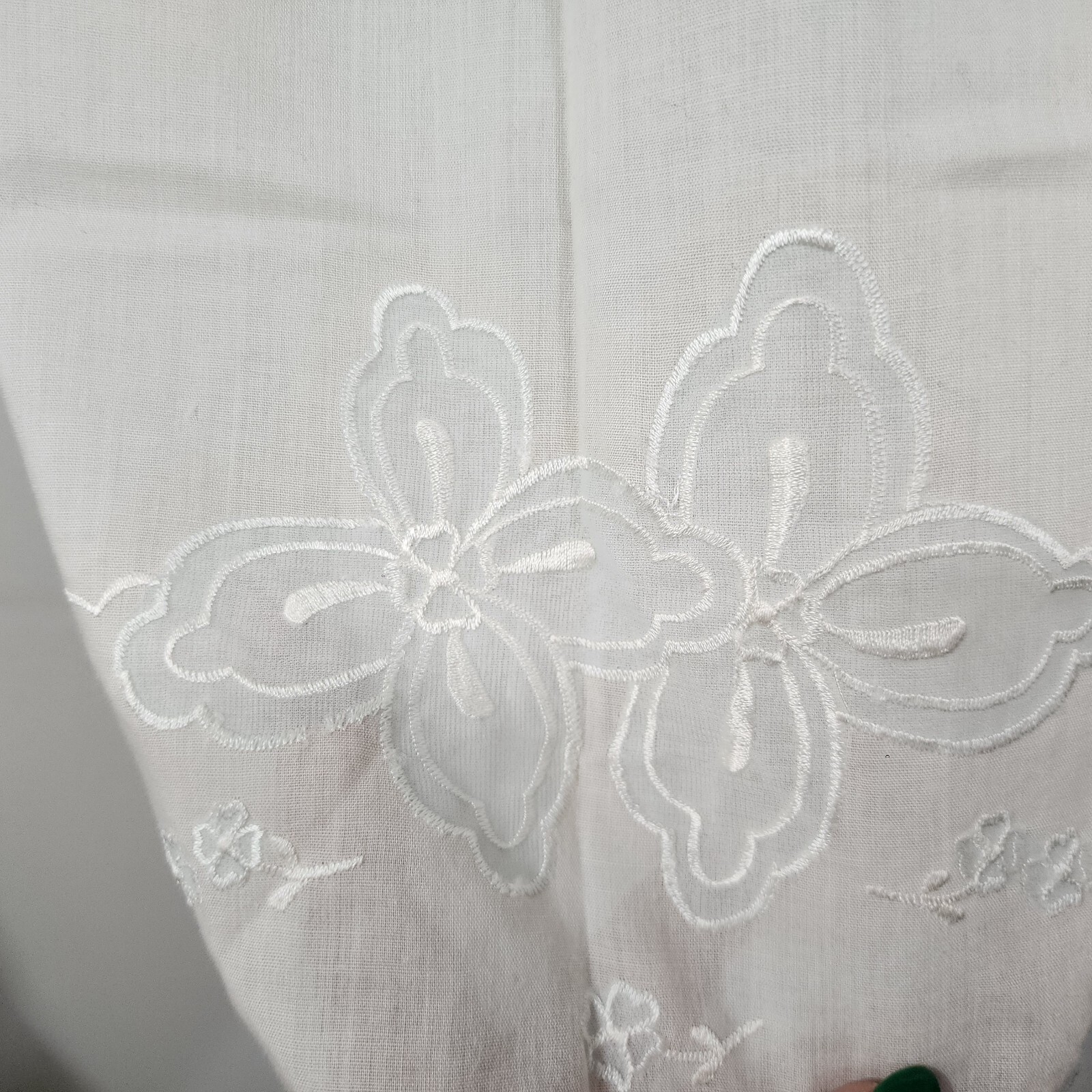 Vintage Jodie Arden Cotton Half Slip Floral Embroidered Elastic Waist Women’s M