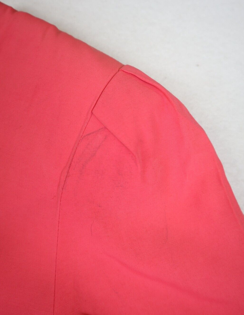 VINTAGE 80s 90s WOMEN’S CORAL SALMON SHORT SLEEVE SHEATH DRESS – SYCAMORE – 7/8