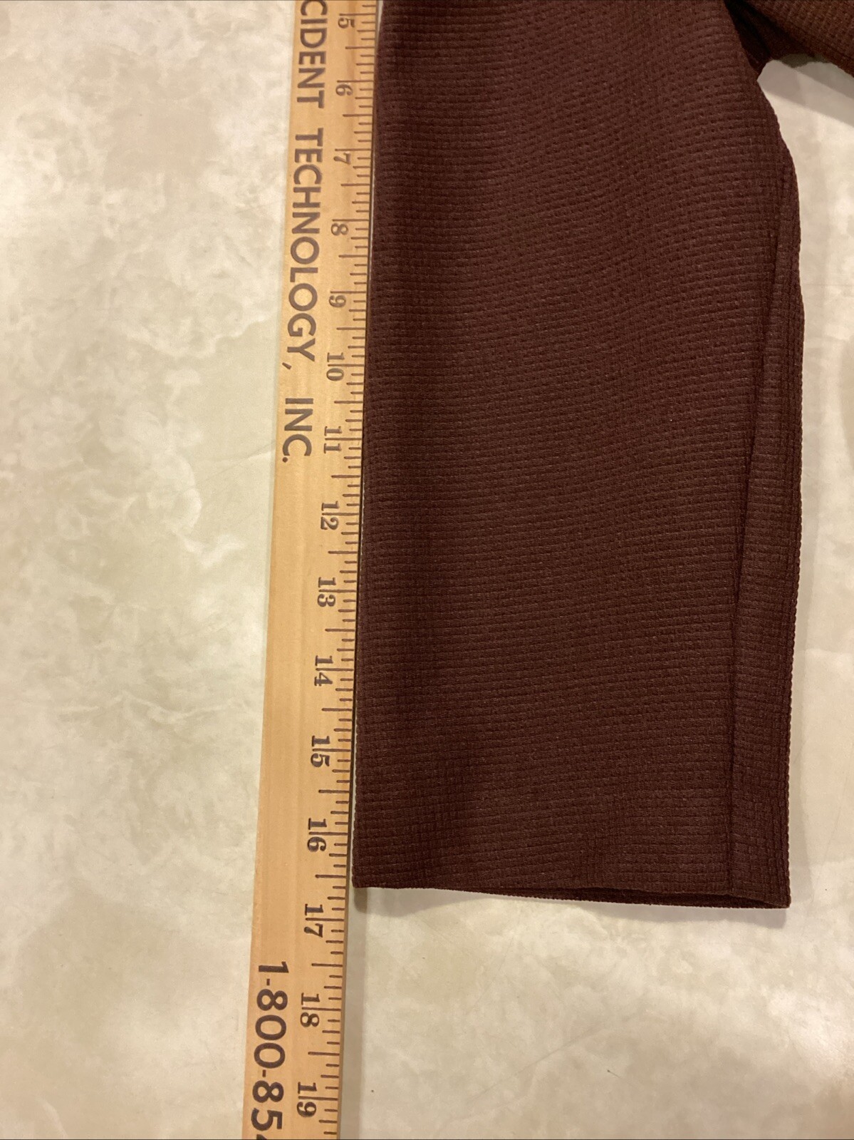 1970s Women’s Handmade Dress Sz S Brown Polyester A-Line Wide Collar Midi