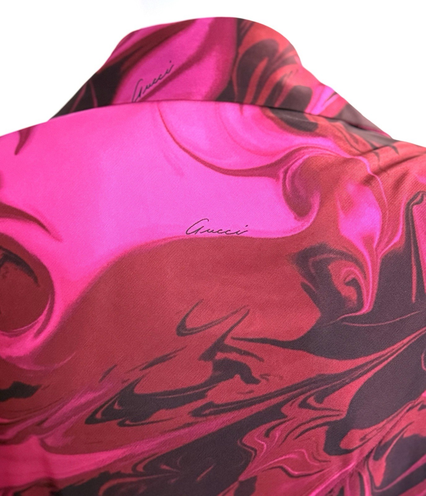 *GUCCI by TOM FORD* S/S 2001 “Liquid Magma” 2-Piece Wrap Top & Skirt Ensemble
