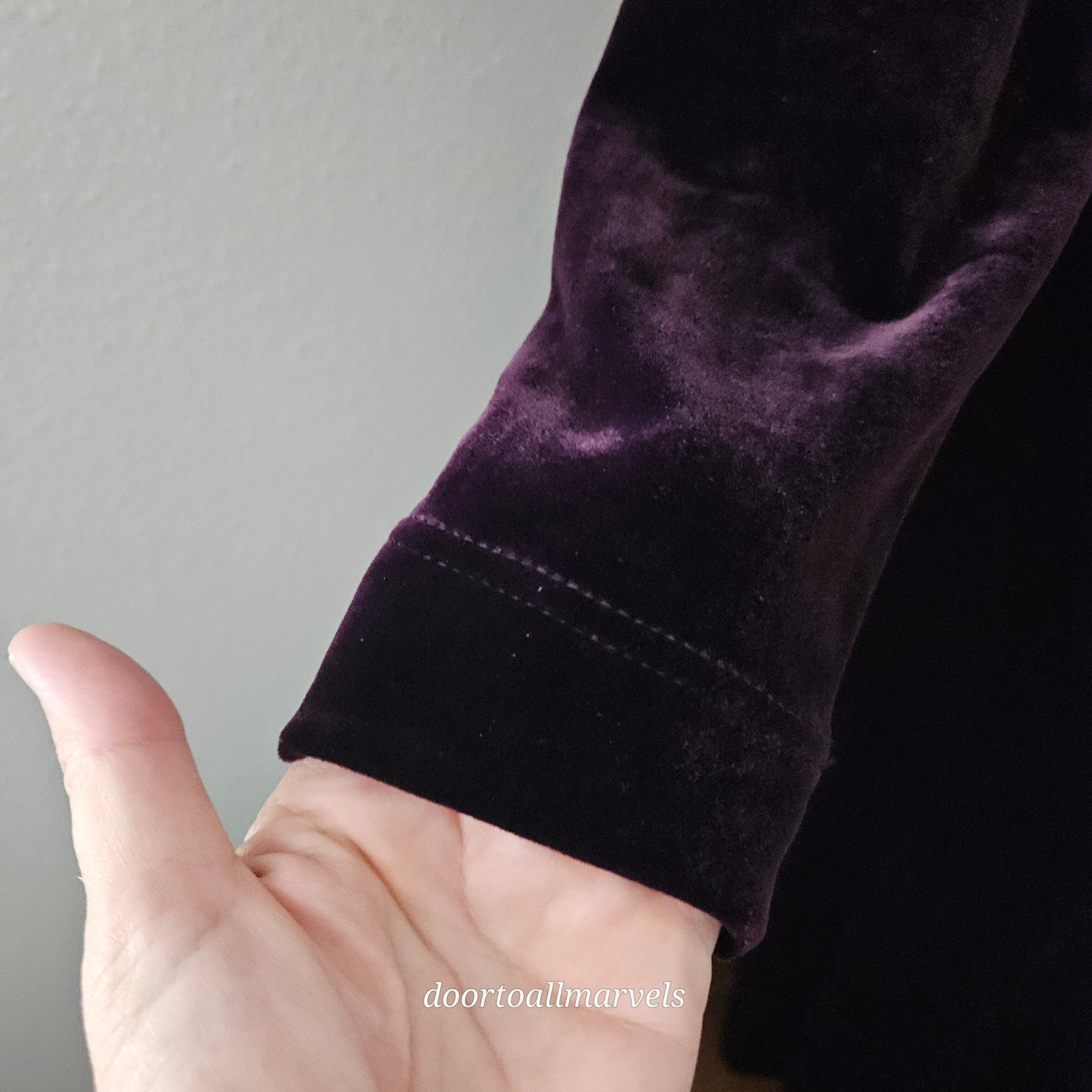 VTG Bruno Duluc Kush Velvet Maxi Dress Purple sz L? Renfest Whimsigoth Romantic