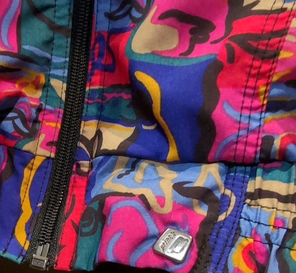 VTG Women’s Windbreaker| Jacket|80’s|Sports Wear| Abstract| Prince Tennis| Pink