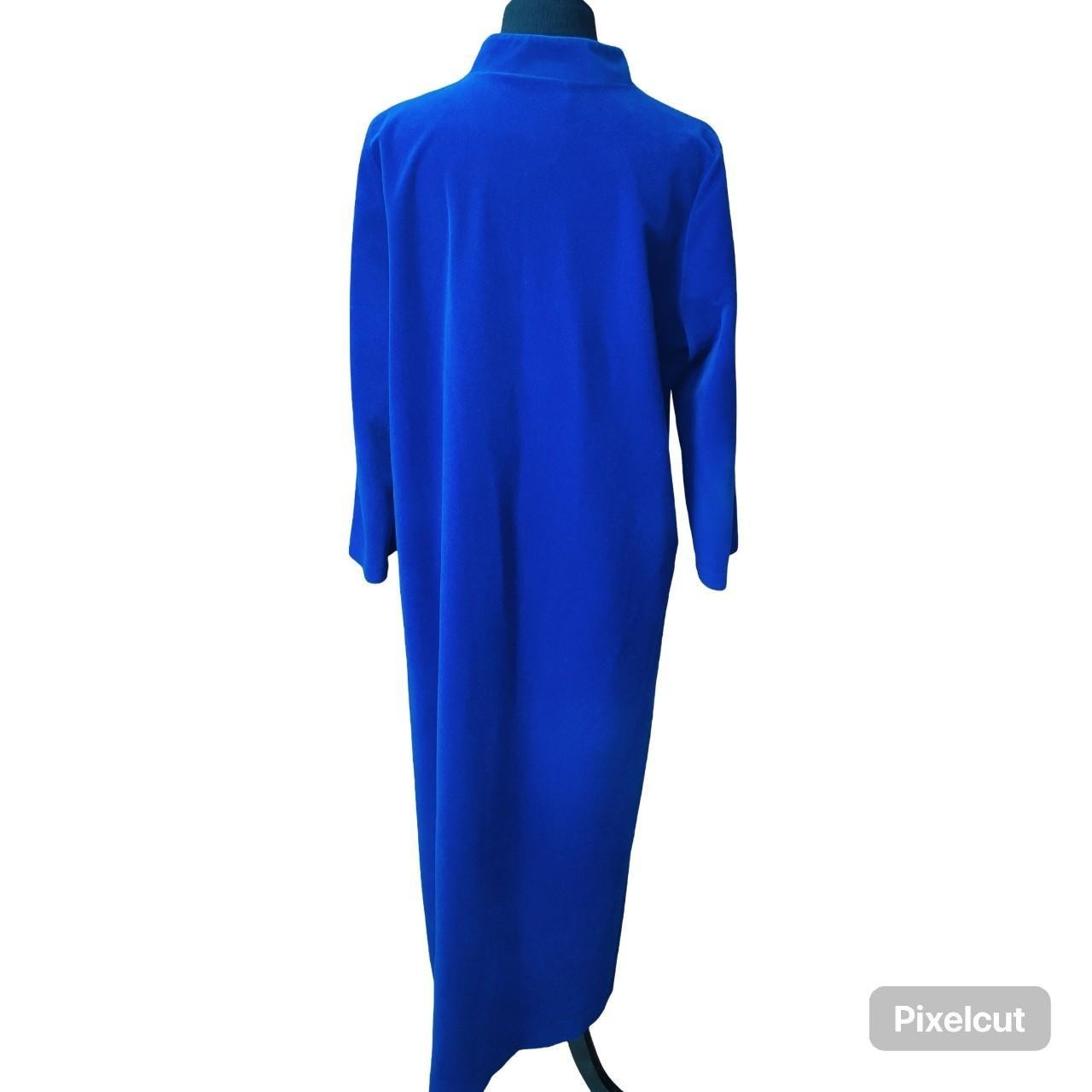 Vtg JcPenny’s Women’s Patriotic Velour Zip Front Maxi Robe Size 18