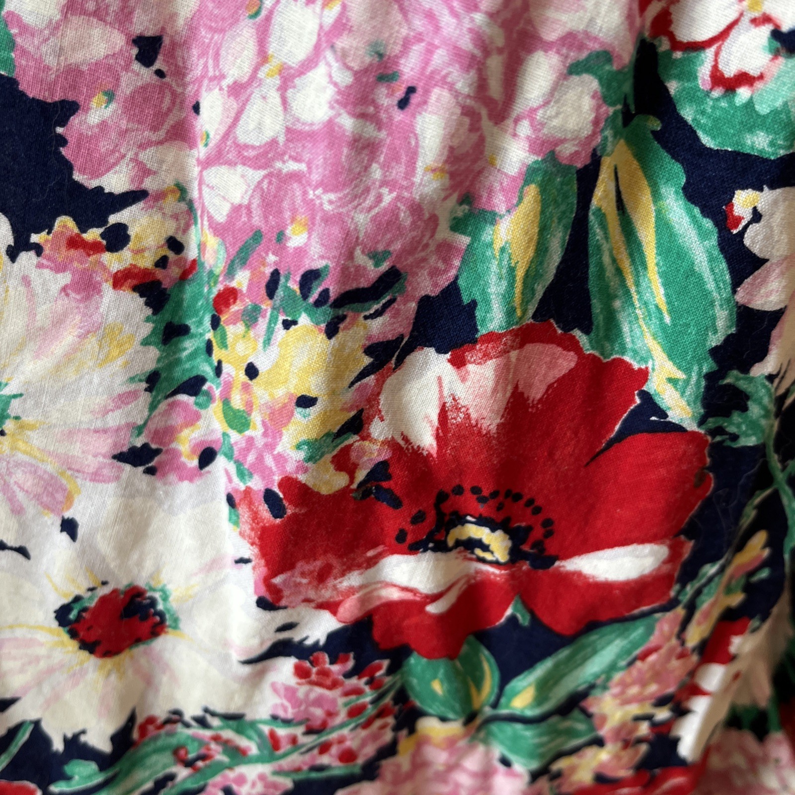 Vintage Country Romance Dress Size 6/8 Floral Prairie Cottage Core 80s USA